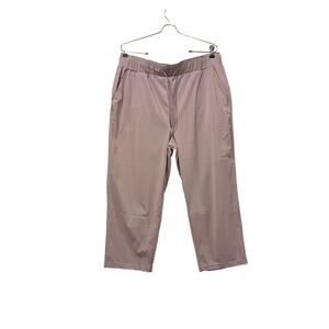 32 Degrees Mauve Athleisure Pants L Cropped Stretch Travel Lounge